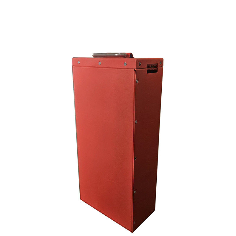 Bateria de lítio de empilhadeira vermelha de longa duração com capacidade de 60Ah e tamanho de 330*305*120mm