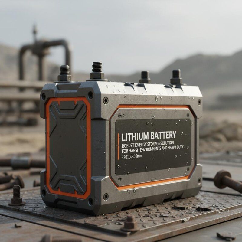 Lithium Battery Lithium Powered Battery 370100355mm Robust Energy Storage Solution for Harsh Environments and Heavy Duty